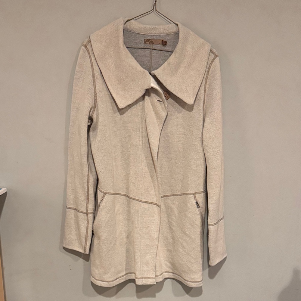 Prana Asymmetrical Wool Blend Jacket